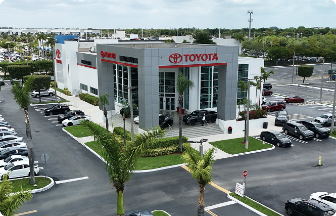 Headquarter Toyota Dealership Aerial View